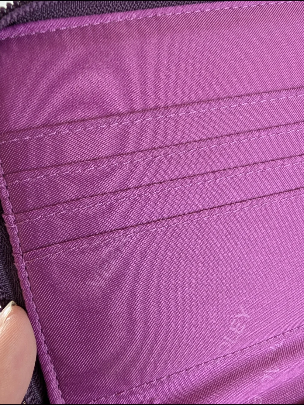 Vera Bradley Plum Crazy Quilted Wallet